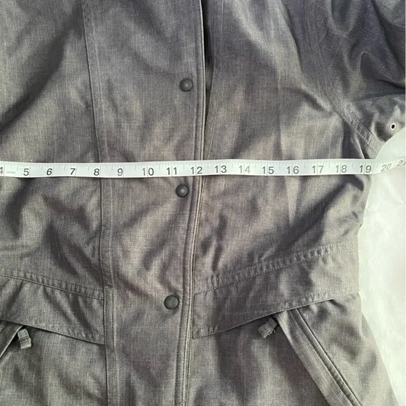 iridēon Gray Heather Herringbone Wind Breaker Utility Equestrian Jacket SZ M - Picture 10 of 11
